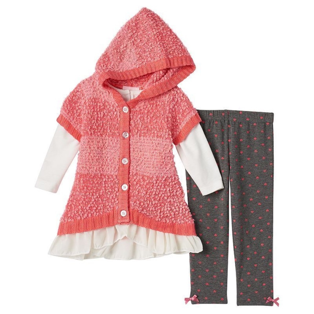 Little Lass 3-pc Sweater Set